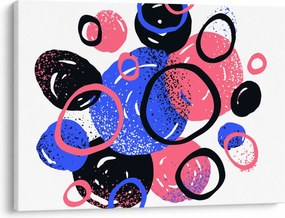 Kép - Motívum élénk színű körökkel (70x50 cm)