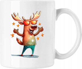 Vicces bögre Rénszarvas Cool Style Fehér 330ml