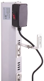 Ezüst Elektromos Alumínium Teraszfűtés 2000 Watt BROMO Beliani