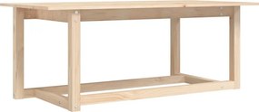 vidaXL tömör fenyőfa dohányzóasztal 110 x 55 x 45 cm