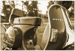 Poszterek 185x125 Vespa robogó szépia