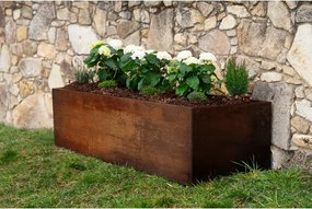 Alto Emelt virágágyás 69 x 204 x 52 cm, corten CORGARDEN 1011