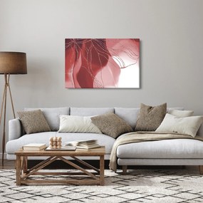 Kép - Piros absztrakt virág N⁰1 (90x60 cm)
