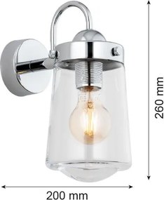 Argon PASADENA 4719 Fali lámpa 1x15W/E27 IP44