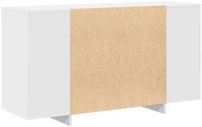 Fehér Oldalszekrény Fehér Fa 135 x 41 x 75 cm Fehér Oldalszekrény