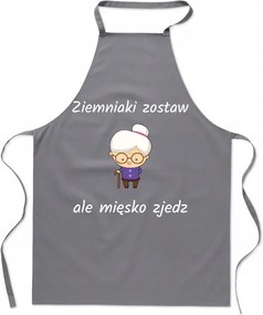 Konyhai kötény Klasszikus Nagymama Burgonya hagyd, de a húst edd meg