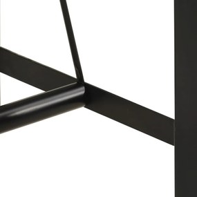 tömör újrahasznosított fa és vas bárasztal 110 x 55 x 107 cm