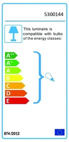 Lena fekete függőlámpa, ø 48 cm - White Label