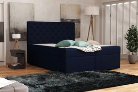 ALLEFFRA elegáns kárpitozott ágy 160x200 - kék 4