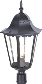 KAJA K-6006A CZARNY LOZANA Fekete Színű Kültéri Állólámpa 1xE27 15W IP44