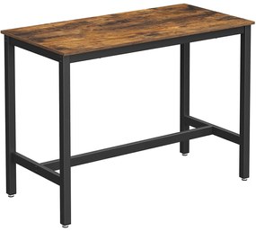 Bárasztal, stabil magas asztal 120 x 60 x 90 cm | VASAGLE