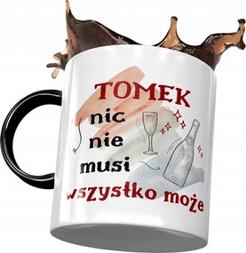 Fekete Bögre Tomi Férj Kollégának Ajándék Nyomtatott Fotóval