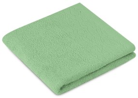 Világoszöld frottír pamut törölköző és fürdőlepedő készlet 2 db-os Flos – Restilo