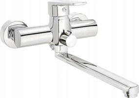 Tubo fali mosdĂł- Ă©s kĂĄdcsaptelep, hosszĂșkĂĄs kifolyĂłval csatlakoztathatĂł