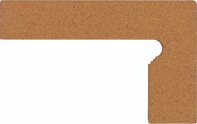 Csempe lépcsőlapi lábazat jobbra/balra Gresan Gresan Albarracin narancs 40x25 cm GRASCSKFP4230