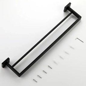 Fürdőszoba fogas Black ERLO 02