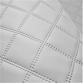 Világosszürke Fali dekoráció Ökobőr steppelt rombusz mintás 7x7