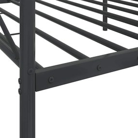 kanapéágy matrac nélkül fekete 107x203 cm acél