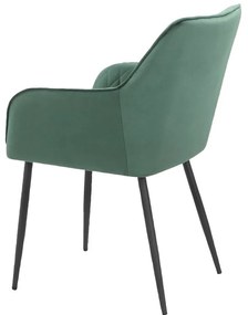 Zöld kárpitozott étkezőfotel szett 2 db-os Elvira – Støraa