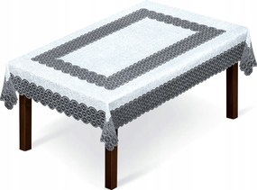 Abrosz jacquard mintás 24900 130x180cm egyenes k.biały szürke, vastag fonal