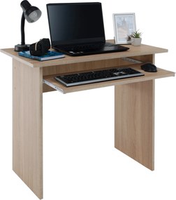 Számítógépasztal, sonoma tölgyfa, VERNER NEW