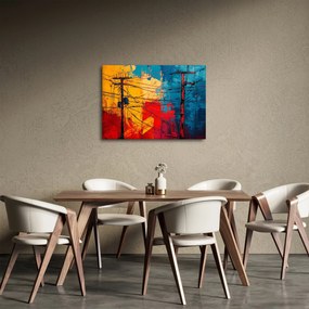 Kép - Absztrakt elektromos vezetékek (70x50 cm)