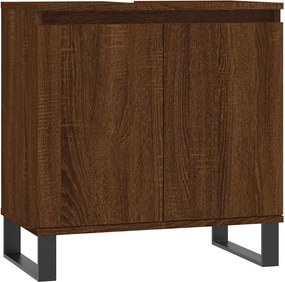 vidaXL barna tölgyszínű szerelt fa fürdőszobaszekrény 58x33x60 cm