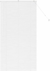 vidaXL Zsalugáter Redőnyök Fehér 175 x 90 cm Alumínium