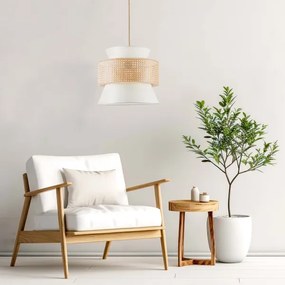 Csillár zsinóron GRENADA 1xE27/20W/230V átm. 40 cm bézs