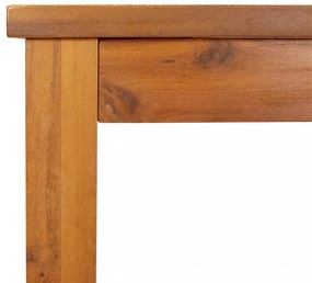tömör akácfa kerti étkezőasztal 150 x 90 x 74 cm