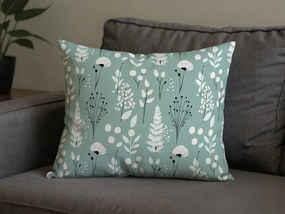 Díszpárnahuzat WILD FLOWERS 50x70 cm, mentás