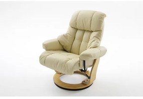 Állítható fotel HABI krémszínű/natúr tölgy