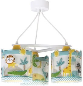 Dalber D-76114 - Gyerek csillár MY LITTLE JUNGLE 3xE27/15W/230V