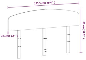 fehér tömör fenyőfa fejtámla 120 cm