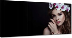 Festmények 180x90 Egy gyönyörű barna lány portréja