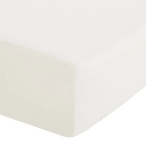 Krémszínű gumis perkál lepedő 135x190 cm Easy Iron Percale – Catherine Lansfield