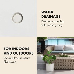 Fox & Fern Gendt, virágcserép, fiberstone, beltér/ kültér