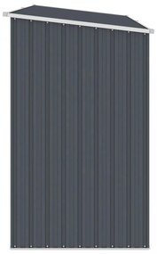antracitszürke horganyzott acél kerti tűzifatároló 245x98x159cm