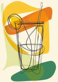 Poszter 42x59,4cm Művészi koktél