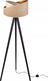 Állólámpa Háromlábú Fa Lámpabúra Minta