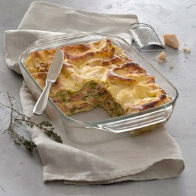 Pyrex üveg sütőedény 4 l, 39 x 25 x 7 cm, 39 x 25x 7 cm, 4 l