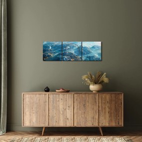 Kép - Kilátás az űrből (órával) (90x30 cm)