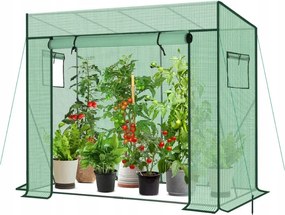 Kerti Erkély Üvegház Kertbe Fólia Fehér Sekey 200 x 70 x 170