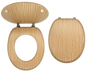 FERRO - WC-ülőke MDF/bambusz dekor
