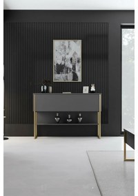 Luxe Anthracite and Gold komód