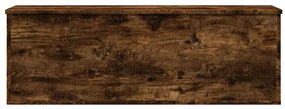 füstös tölgy színű szerelt fa tárolóláda 102 x 35 x 35 cm