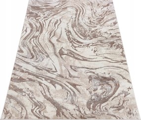 Komo Szőnyeg 230x240 Stílusos Modern fényes bézs krémszínű w01