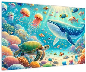 Kép - A világ a víz alatt (90x60 cm)