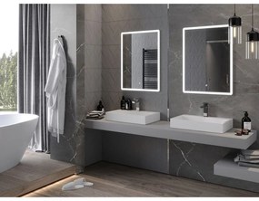 Mexen Navia, LED fürdoszobai tükör háttérvilágítással 60 x 80 cm, 6000K, páramentes, 9803-060-080-611-00