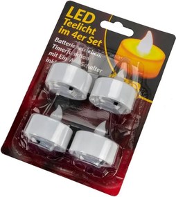 NEXOS Dekoratív LED készlet 4 db mécses meleg fehér